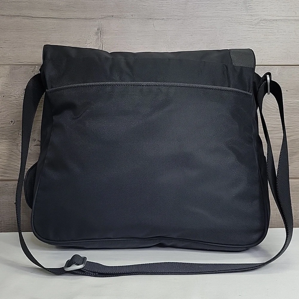Tumi T Tech Black and Gray Laptop Messenger Bag